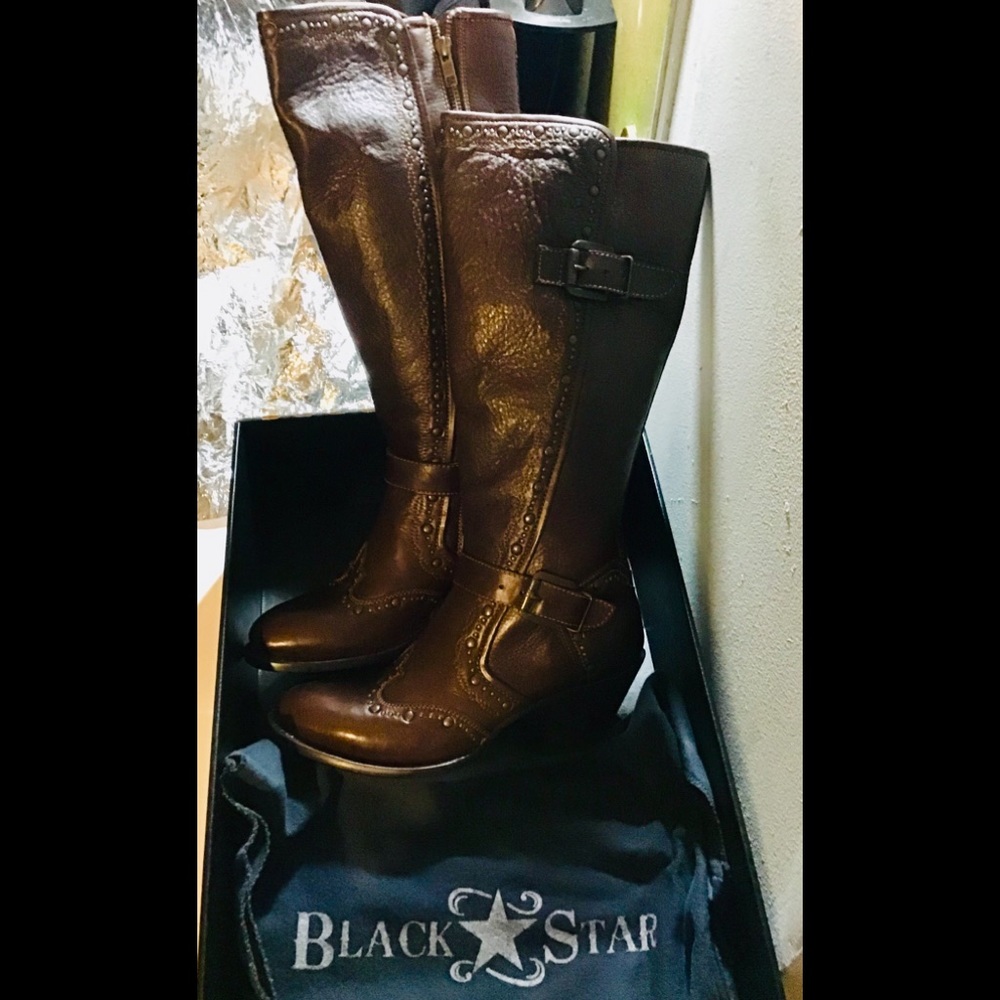 BlackStar Women's Orion Western Fashion Boots Brwn